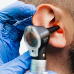 lighted scope in ear